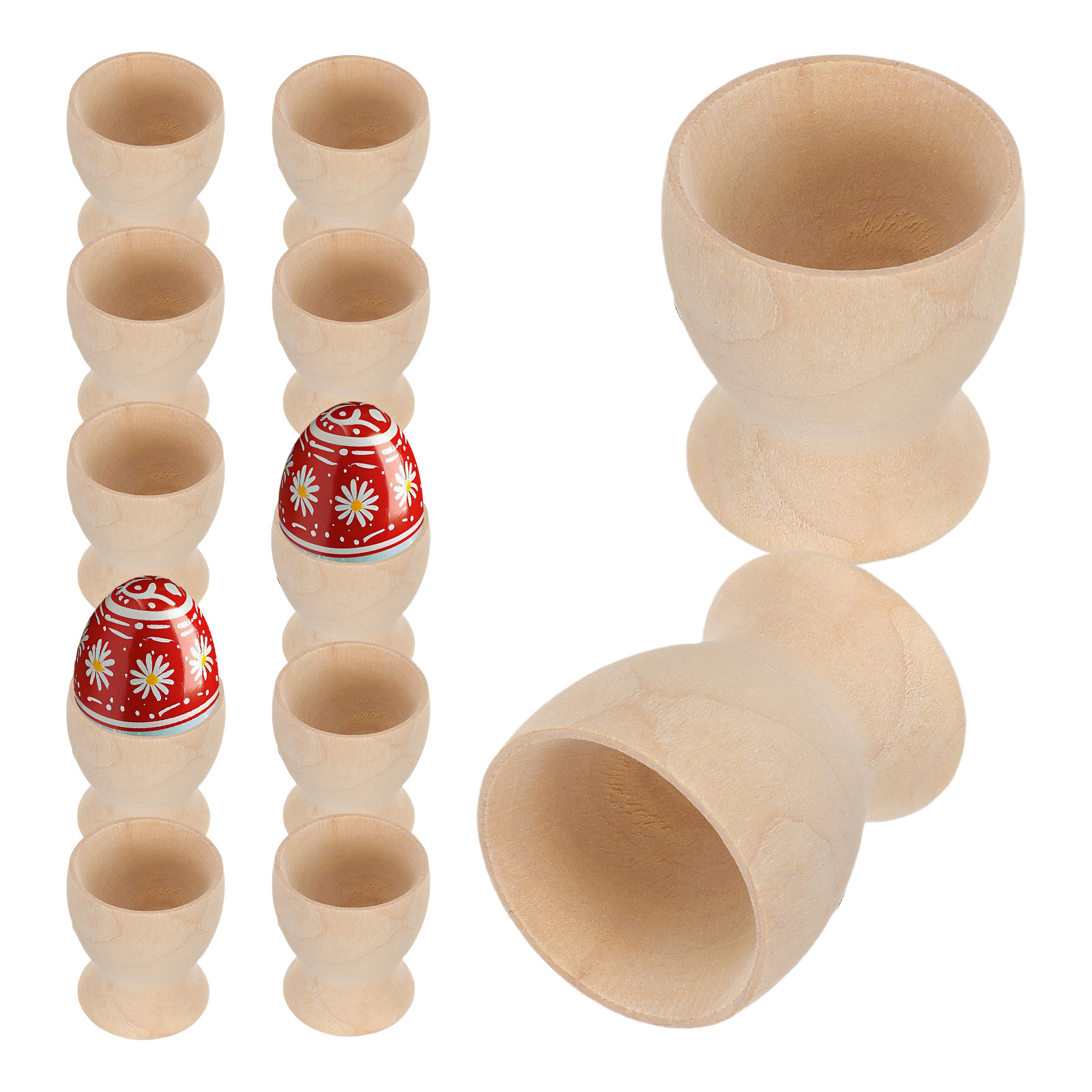 Egg Storage Holder - 12 supports à œufs en bois