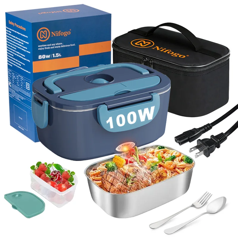 Portable Food Warmer - Boîte à lunch chauffante électrique 100W