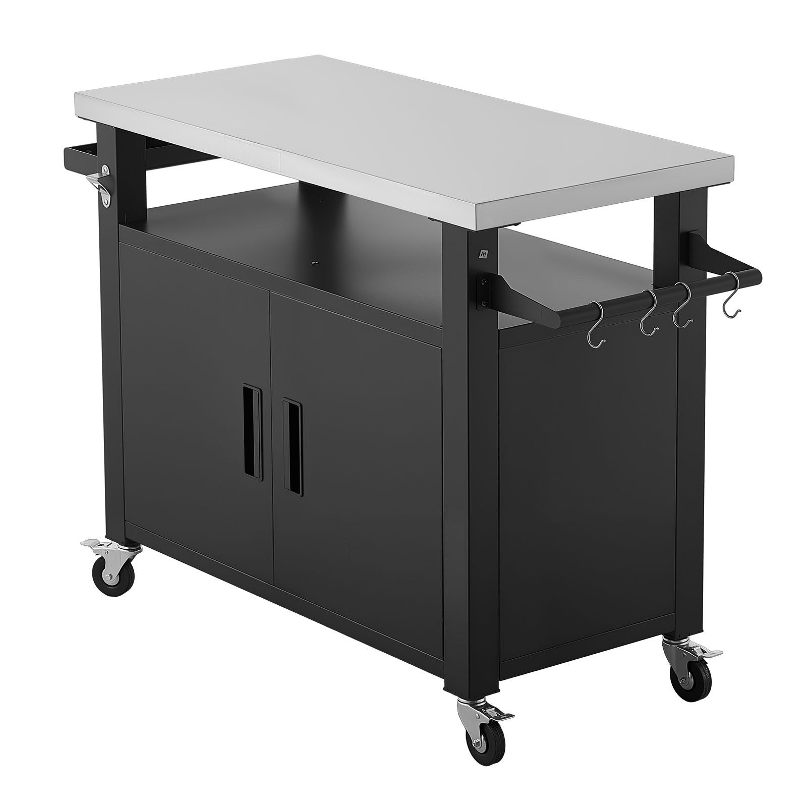 Food Storage Kitchen Cabinet - Chariot de barbecue extérieur avec armoire