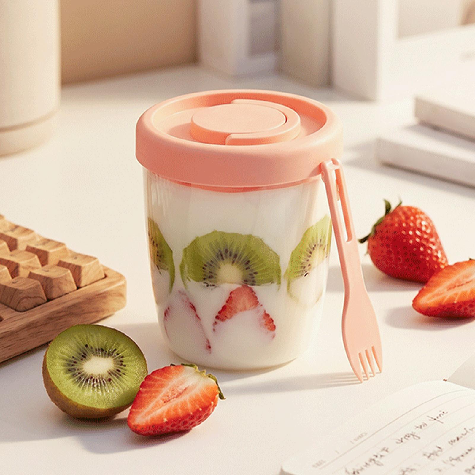 Salad Dressing Bottle - Gobelets à yaourt avec couvercles, gobelet