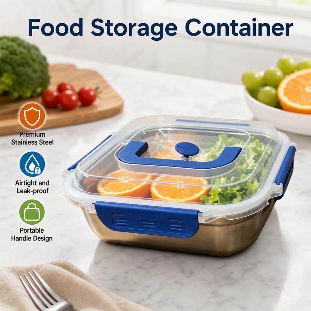 Food Storage Not Plastic - Boîte de conservation alimentaire en acier