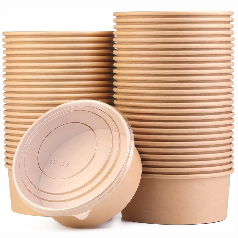 Food Storage Hot Box - 15 bols en papier kraft, boîte