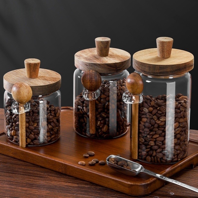 Food Storage Glass Set - Ensemble de 3 pots en verre