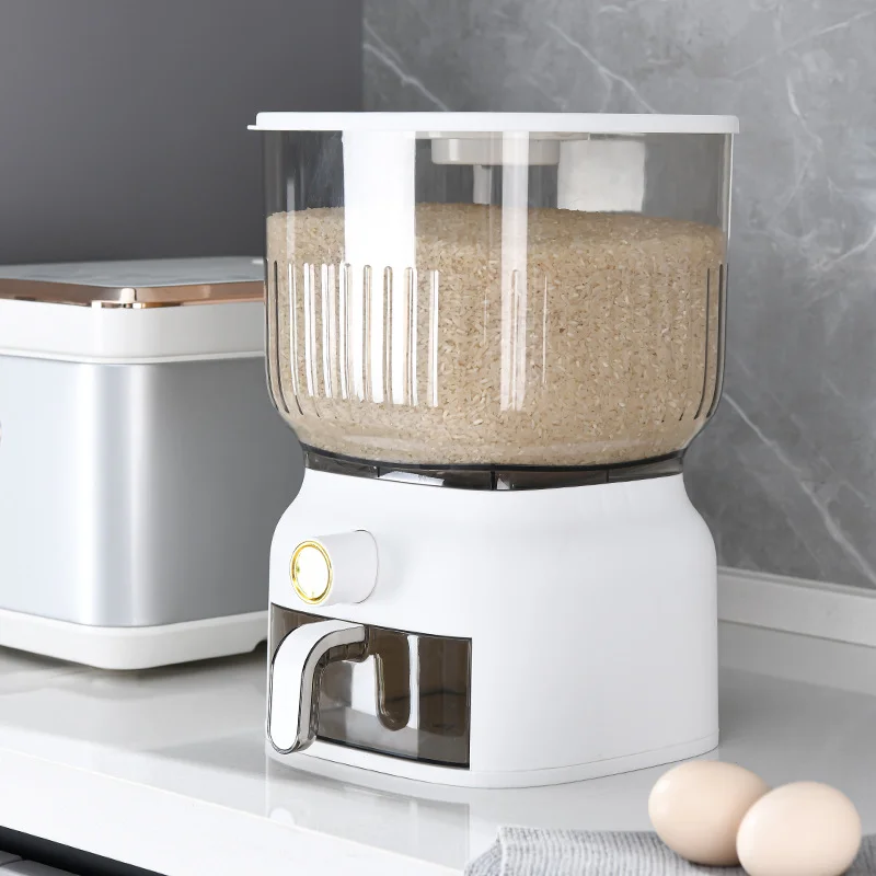Food Storage Acrylic Containers - Seau à riz de cuisine 10KG,