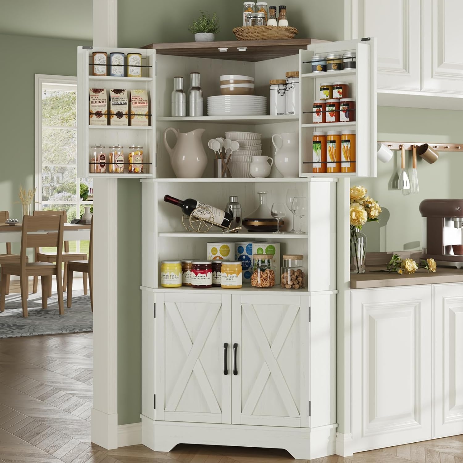 Food Storage Kitchen Cabinet - # Armoire d'angle, armoire de rangement