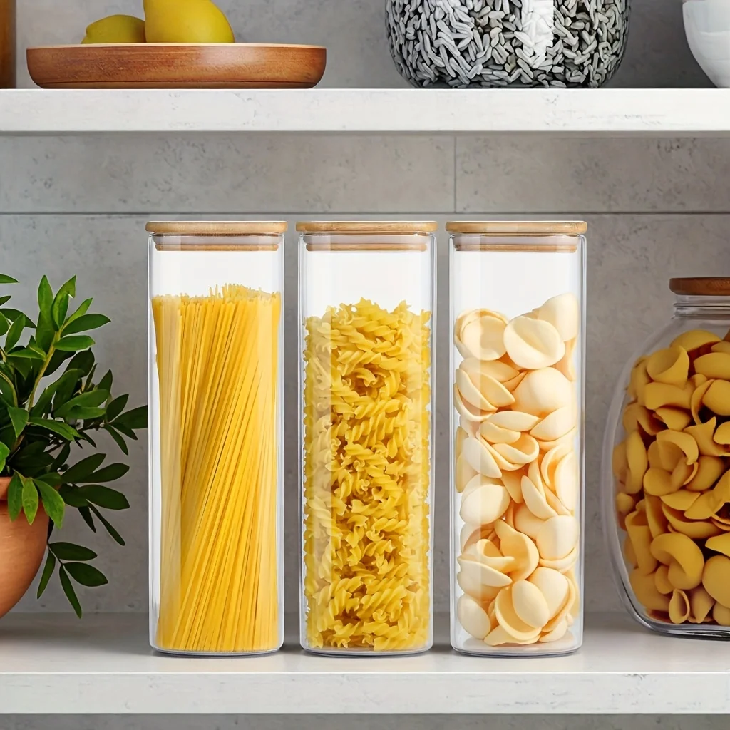 Food Storage Acrylic Containers - Bocal de rangement moderne en verre