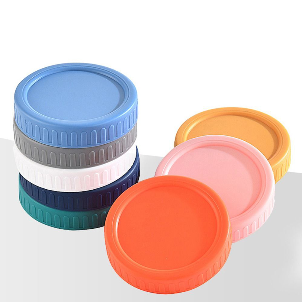 Food Storage Jars With Lids - Bocal Mason en plastique réutilisable, couvercle