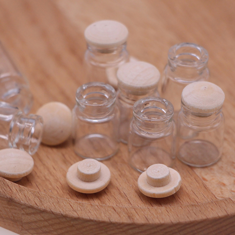 Food Storage With Lids - Pots miniatures en verre pour maison