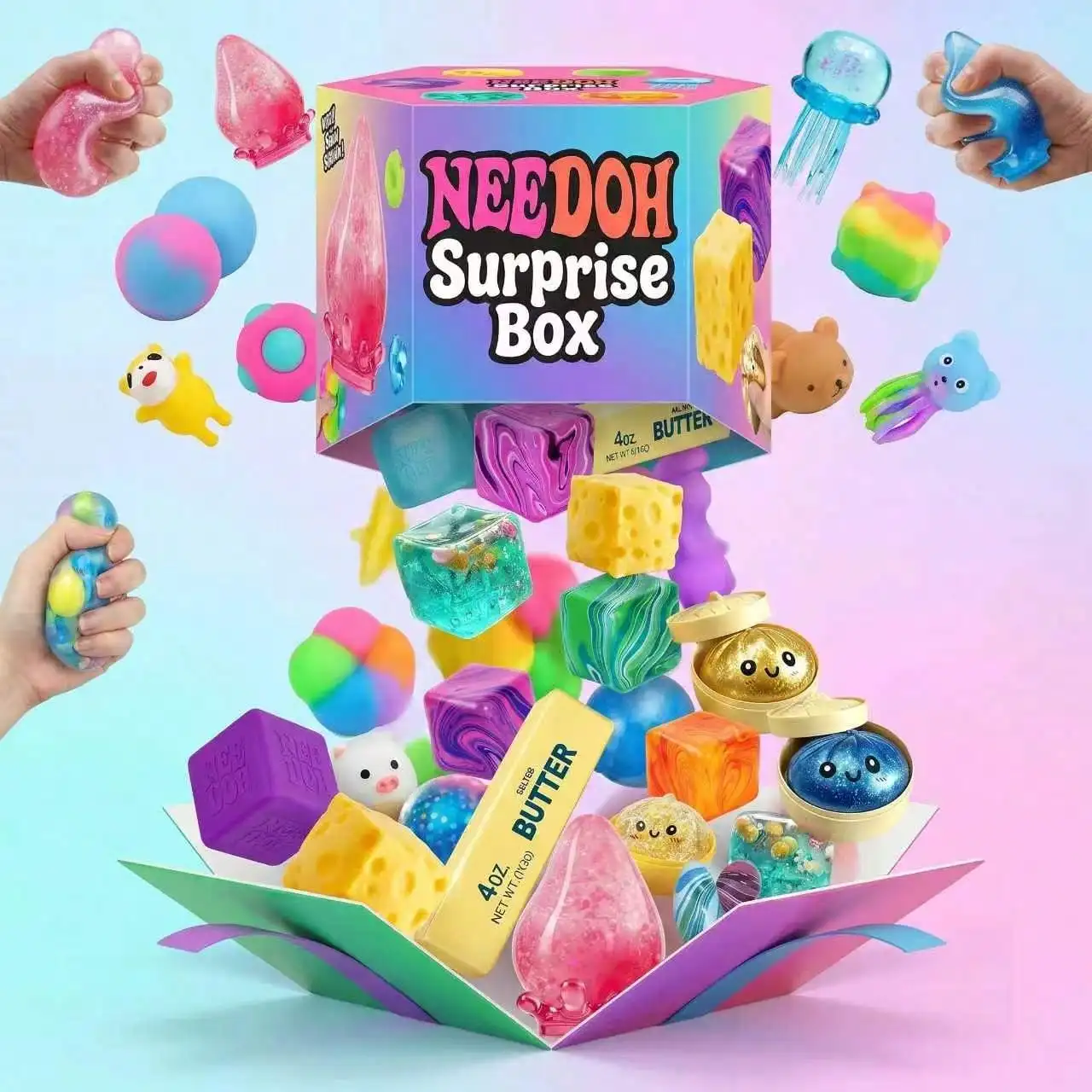 Food Storage And Containers - Boîte surprise - Jouets anti-stress assortis,