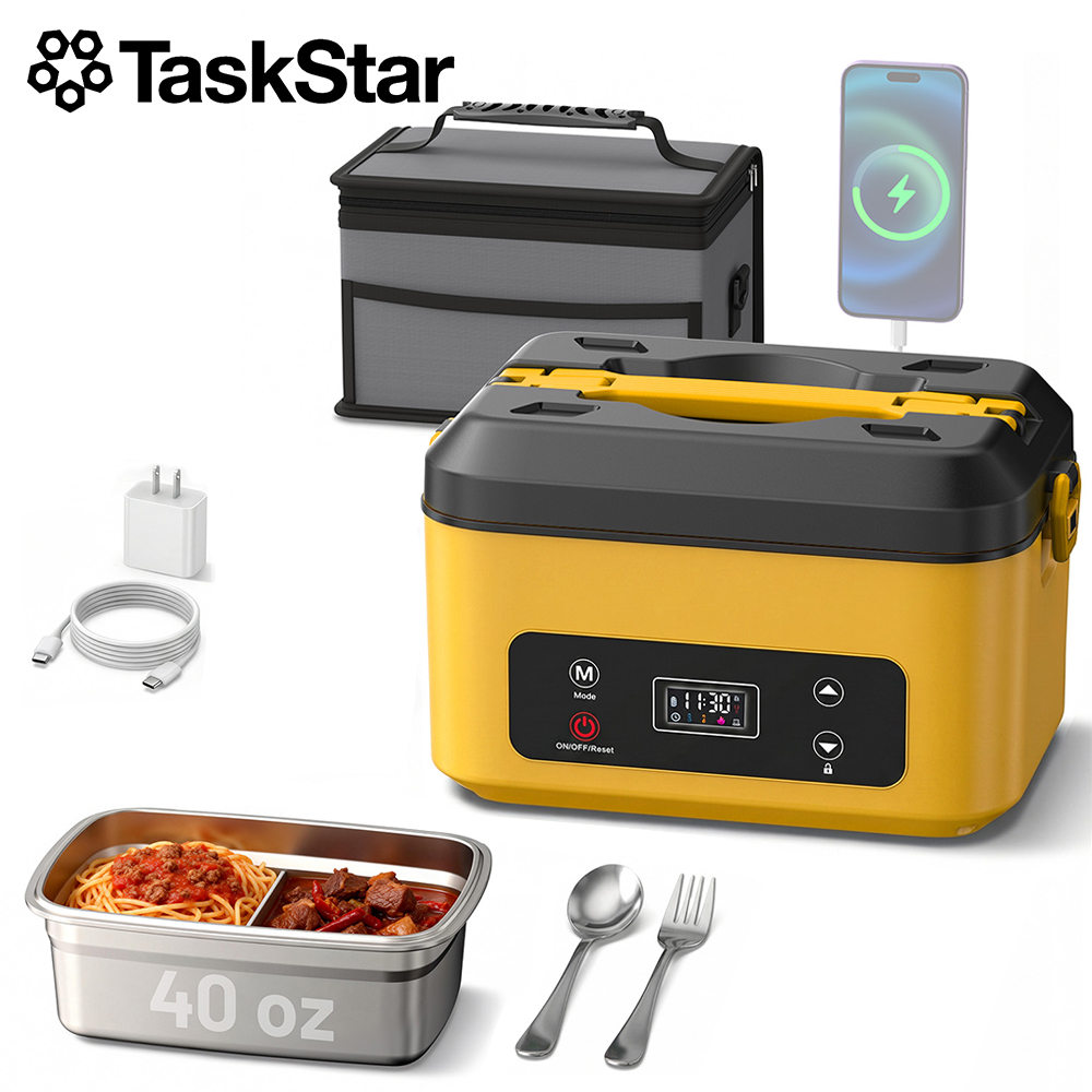 Portable Food Warmer - TaskStar Boîte à lunch chauffante portable