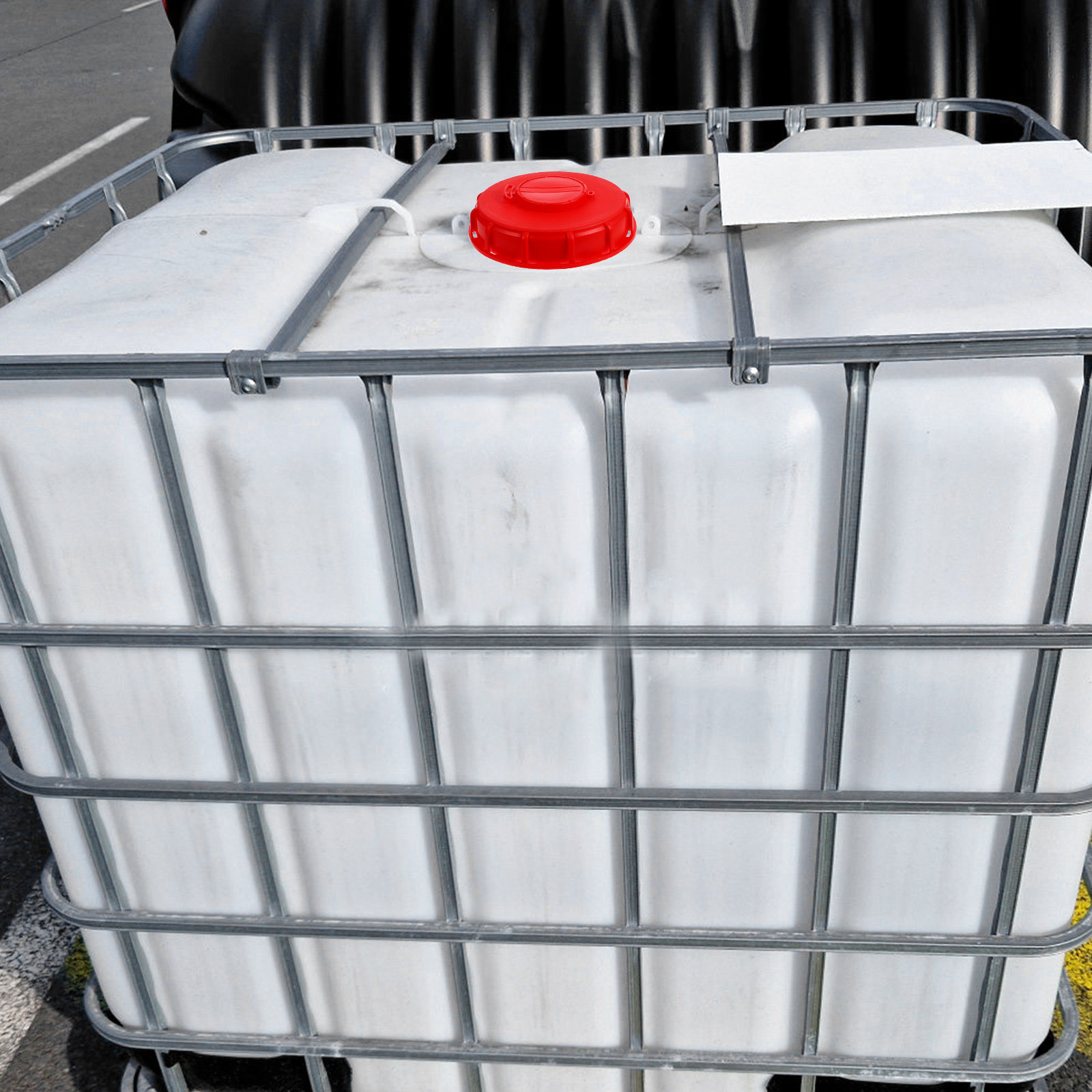 Food Storage With Lids - Couvercle rouge pour IBC de 16,2