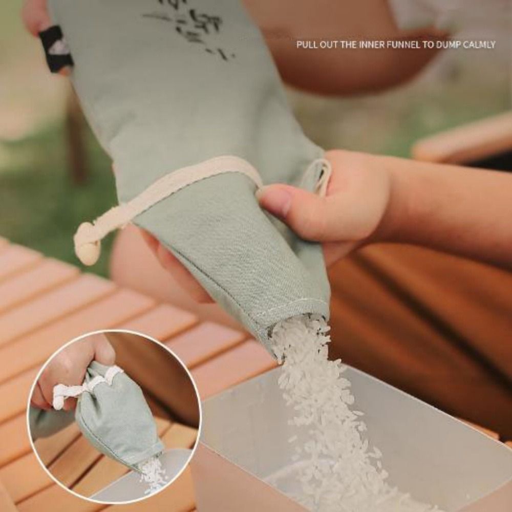 Food Storage Not Plastic - Avec entonnoir boucle en bois Camping