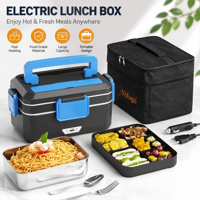 Portable Food Warmer - Boîte à lunch chauffante électrique à