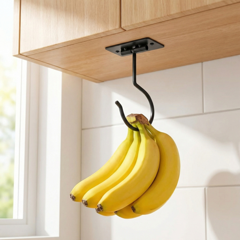 Food Storage Kitchen Cabinet - Support de rangement pliable auto-adhésif en