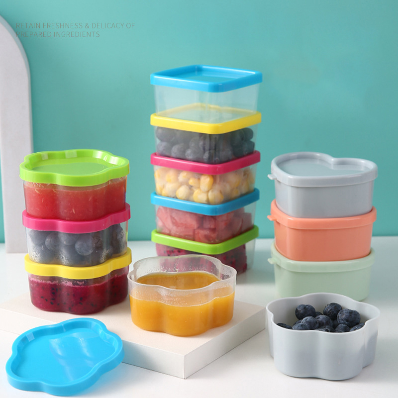 Food Storage Acrylic Containers - HUA HUA 8/9 pièces Mini bouteille