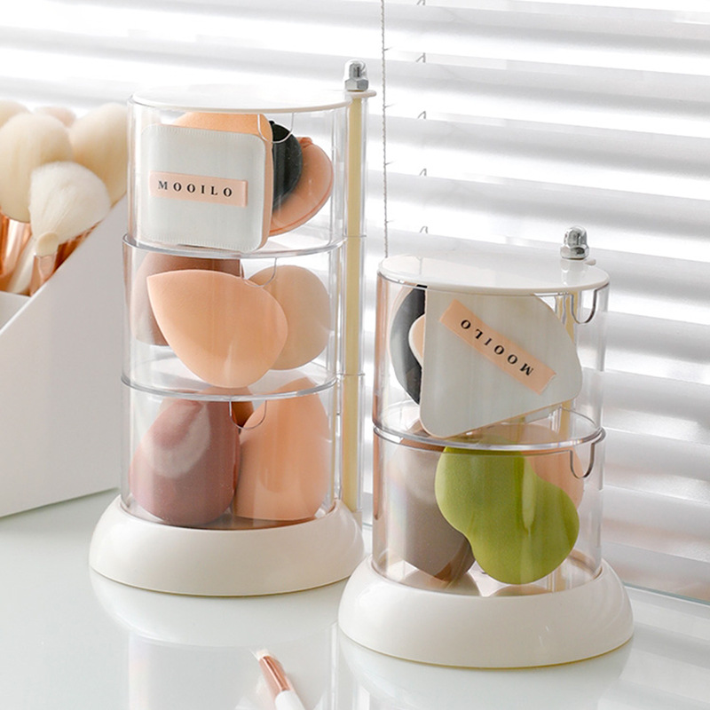 Egg Storage Holder - Boîte de rangement rotative pour houppettes