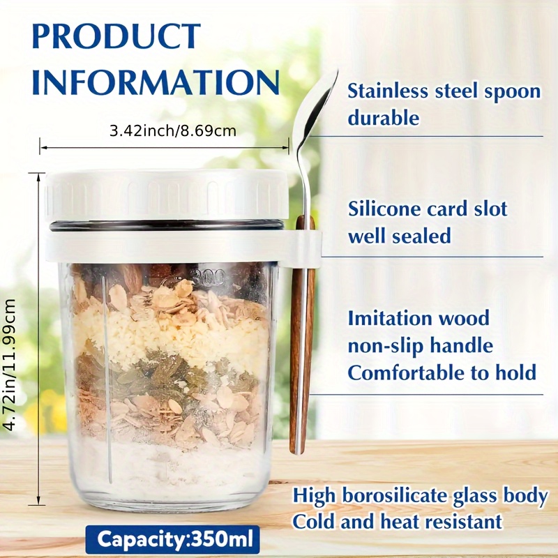 Tasse à flocons d'avoine en ve - Food Storage Glass Set avis et prix