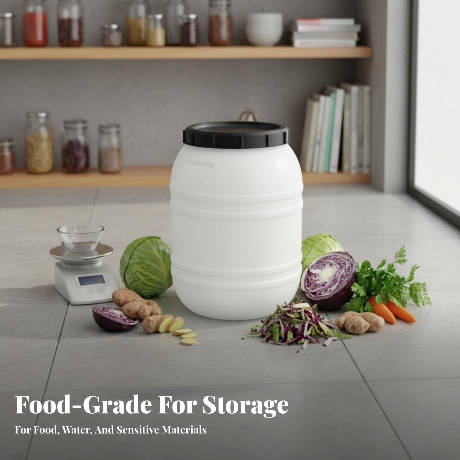 Baril en plastique de qualité  - Food Storage With Lids avis et prix