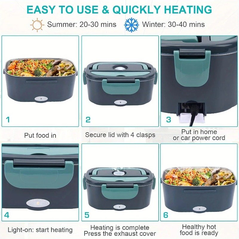 Boîte à déjeuner électrique po - Portable Food Warmer avis et prix