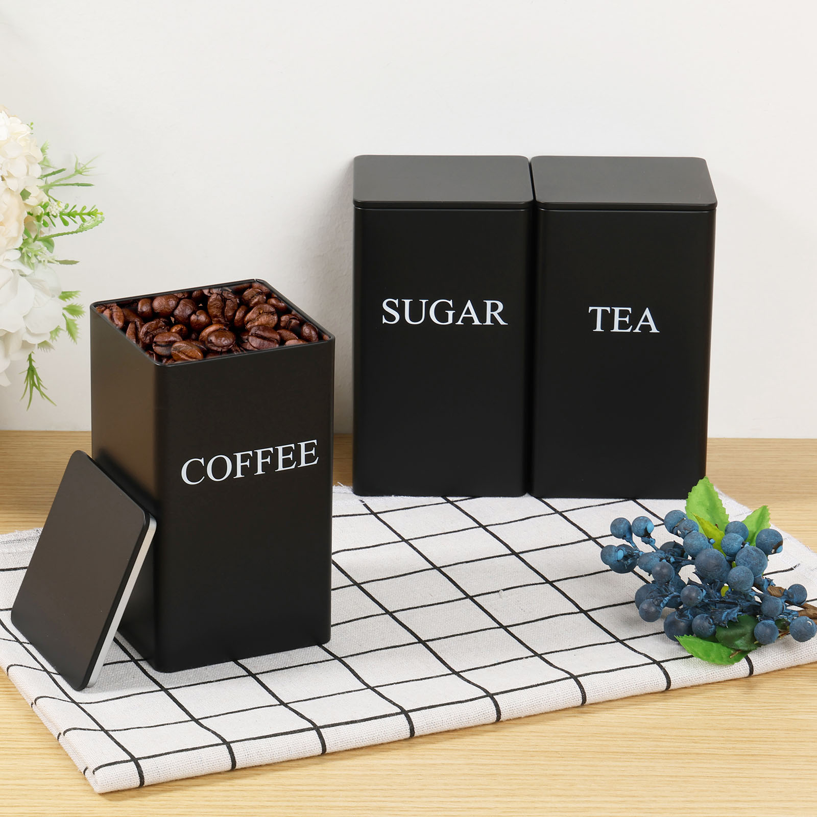 3 pièces boîtes de stockage de - Food Storage Jars With Lids avis et prix