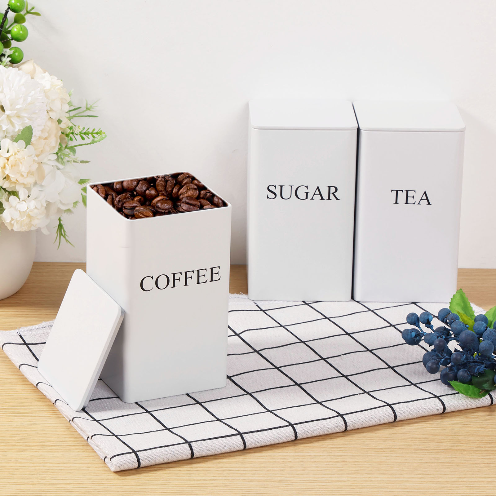 3 pièces boîtes de stockage de - Food Storage Jars With Lids avis et prix