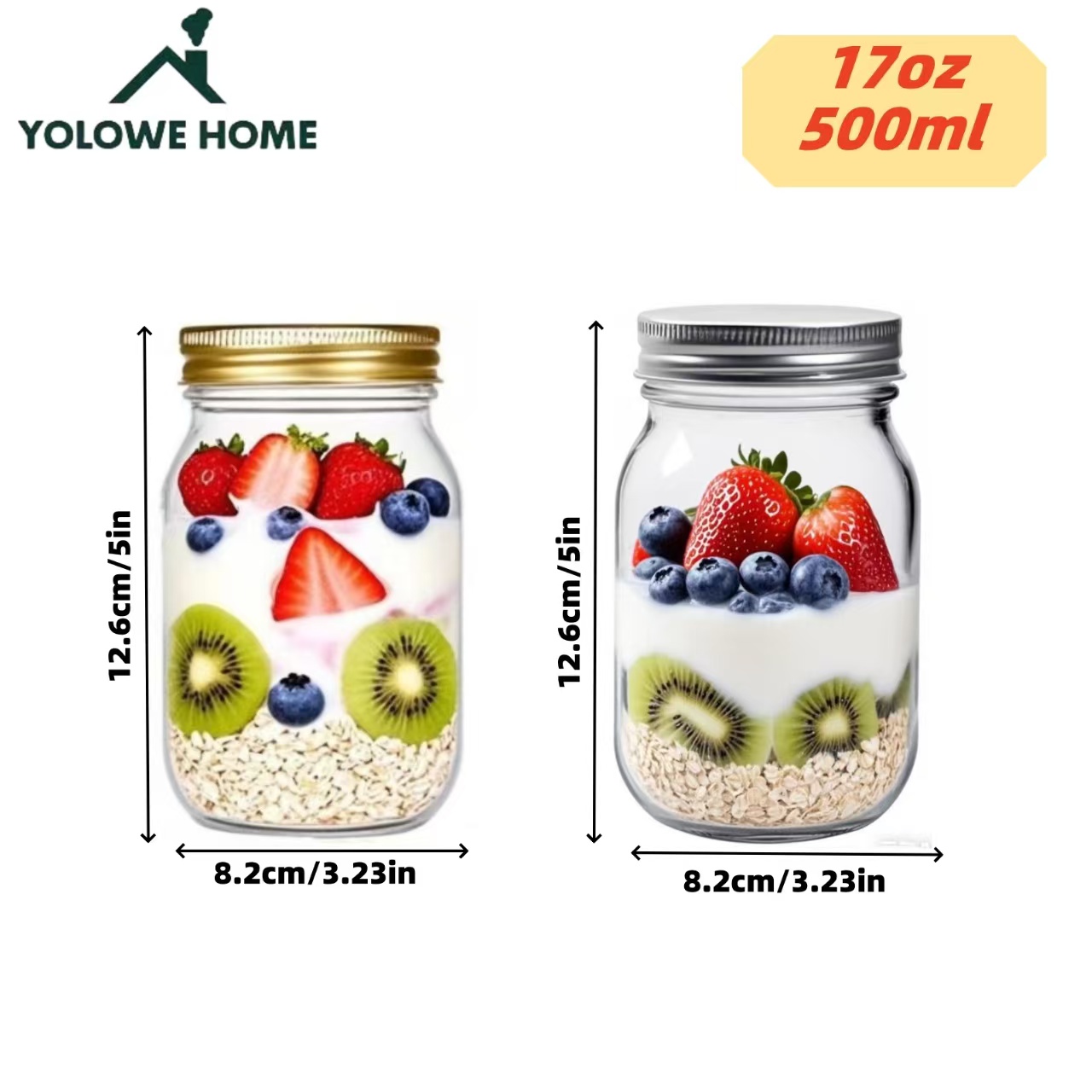 6 pièces, 12 pièces, 500 ml/16 - Salad Dressing Bottle avis et prix