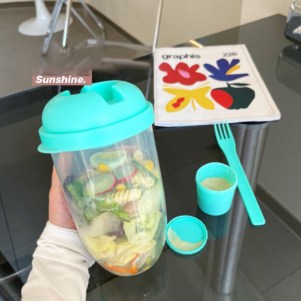 Shaker à salade portable blanc - Salad Dressing Bottle avis et prix
