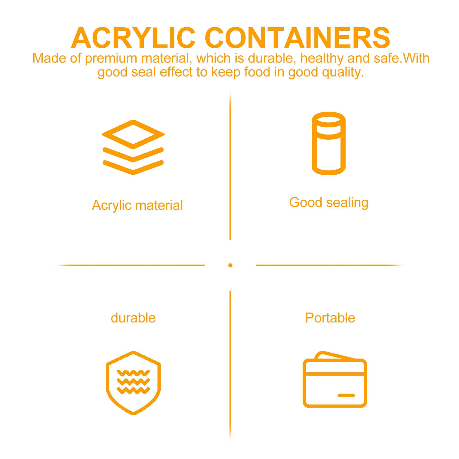 10 Bouteilles de Rangement en  - Food Storage Acrylic Containers avis et prix
