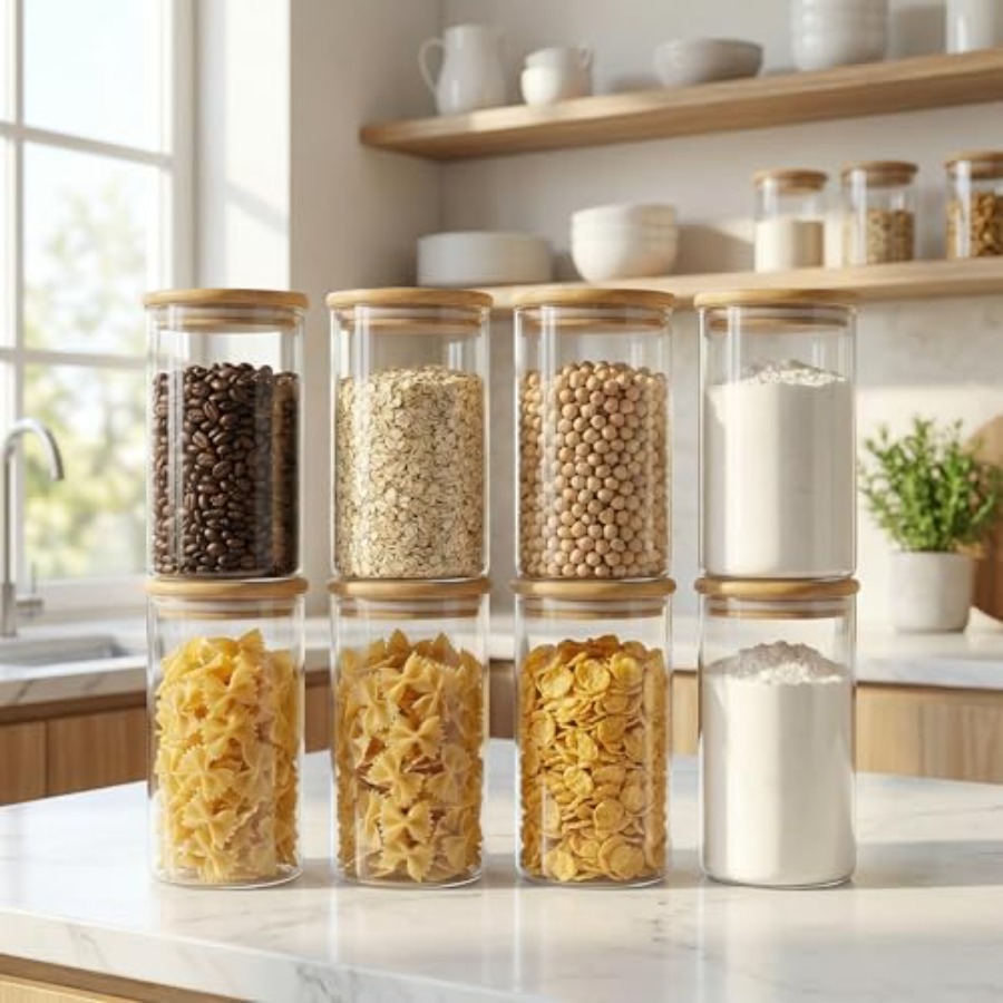 Bocaux en verre avec couvercle - Food Storage Glass Set avis et prix