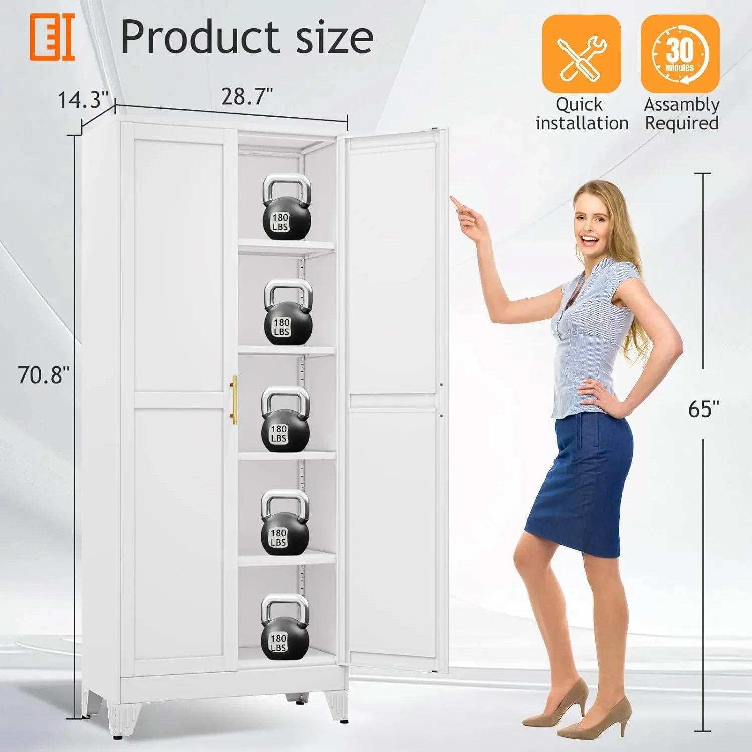 Armoire de rangement haute en  - Food Storage Kitchen Cabinet avis et prix
