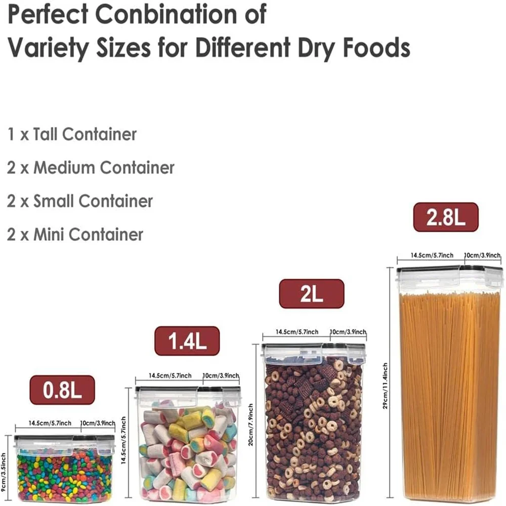 Ensemble de 7 contenants alime - Food Storage Acrylic Containers avis et prix
