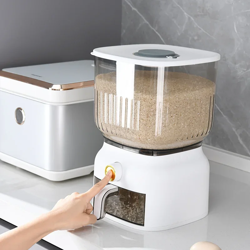 Seau à riz de cuisine 10KG, bo - Food Storage Acrylic Containers avis et prix