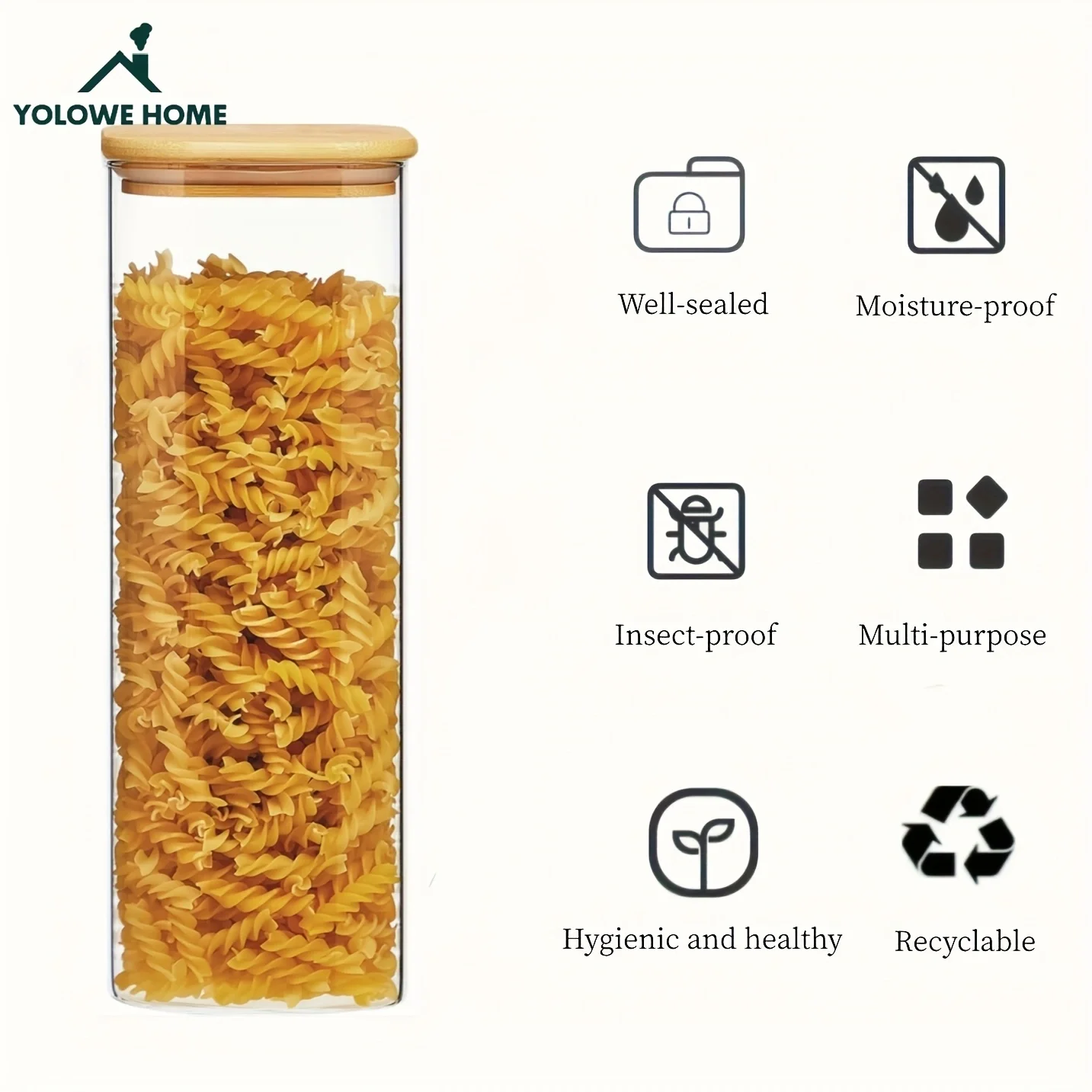 Bocal de rangement moderne en  - Food Storage Acrylic Containers avis et prix