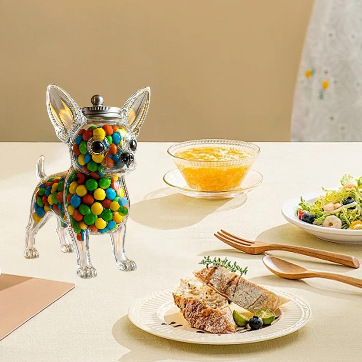 Récipient en forme de chihuahu - Food Storage Glass Set avis et prix