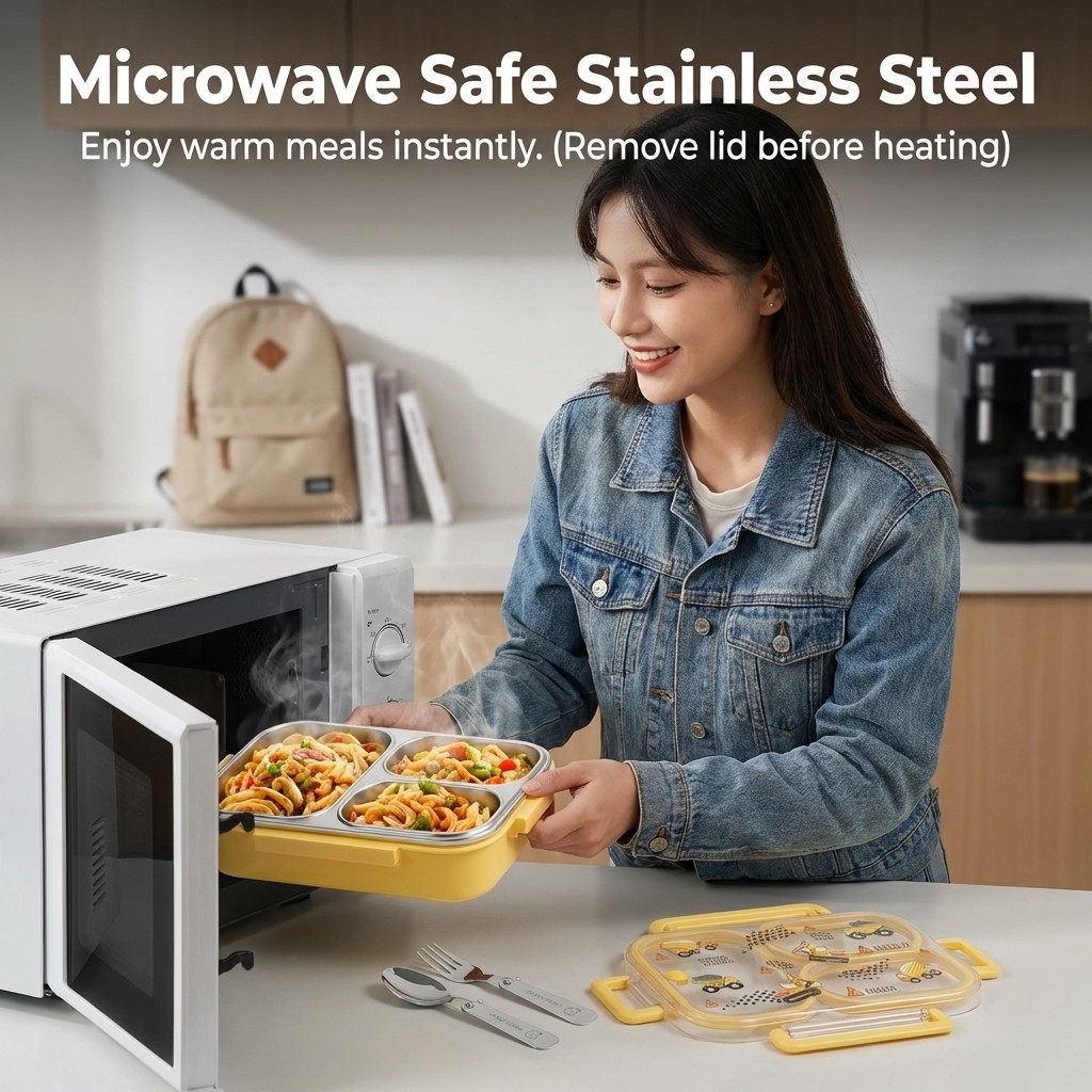 Boîte à bento divisée en acier - Food Storage Dividers avis et prix