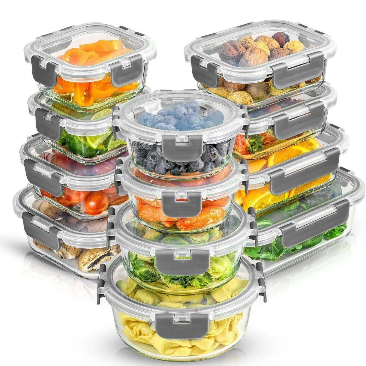 24 contenants de stockage en v - Food Storage Tupperware avis et prix