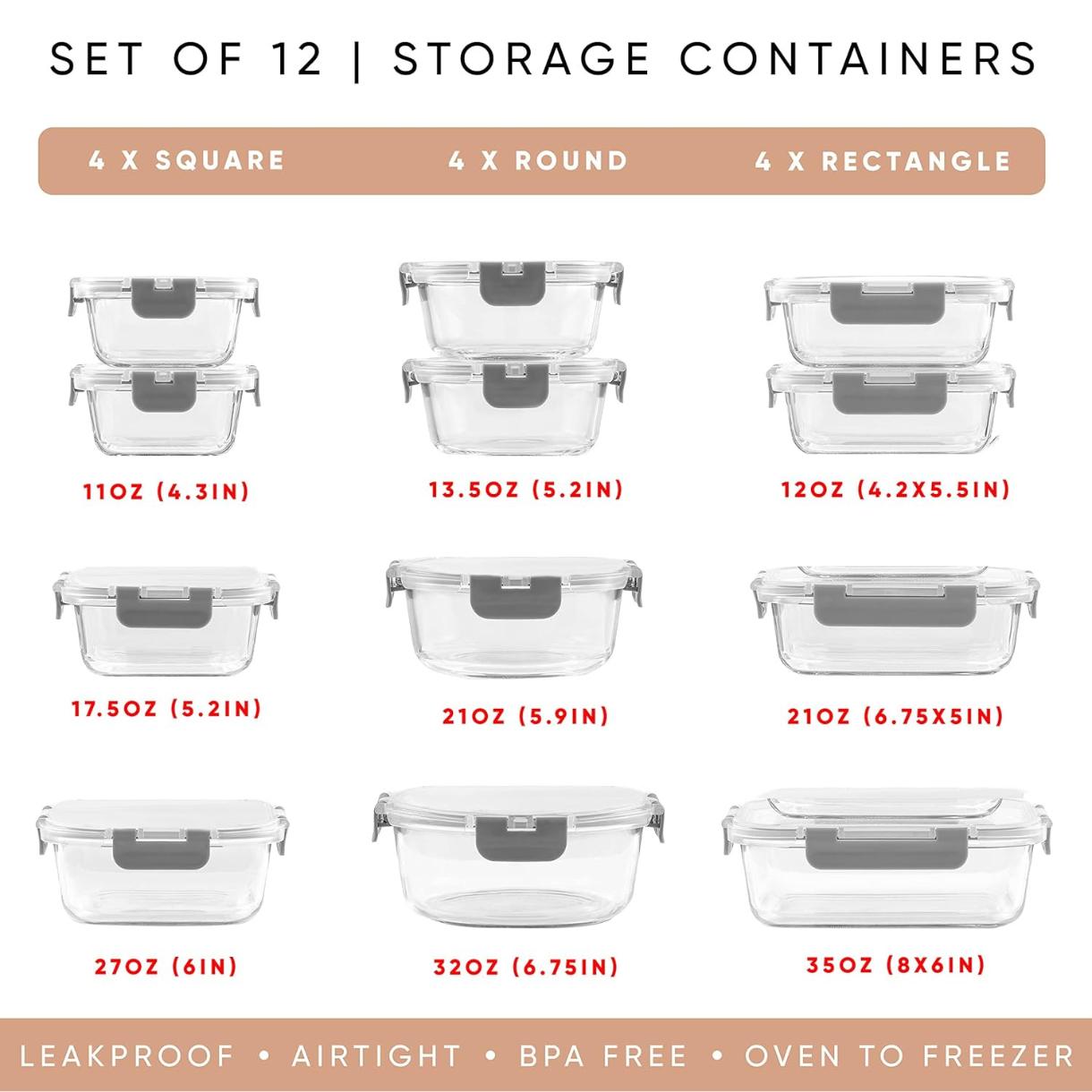 24 contenants de stockage en v - Food Storage Tupperware avis et prix