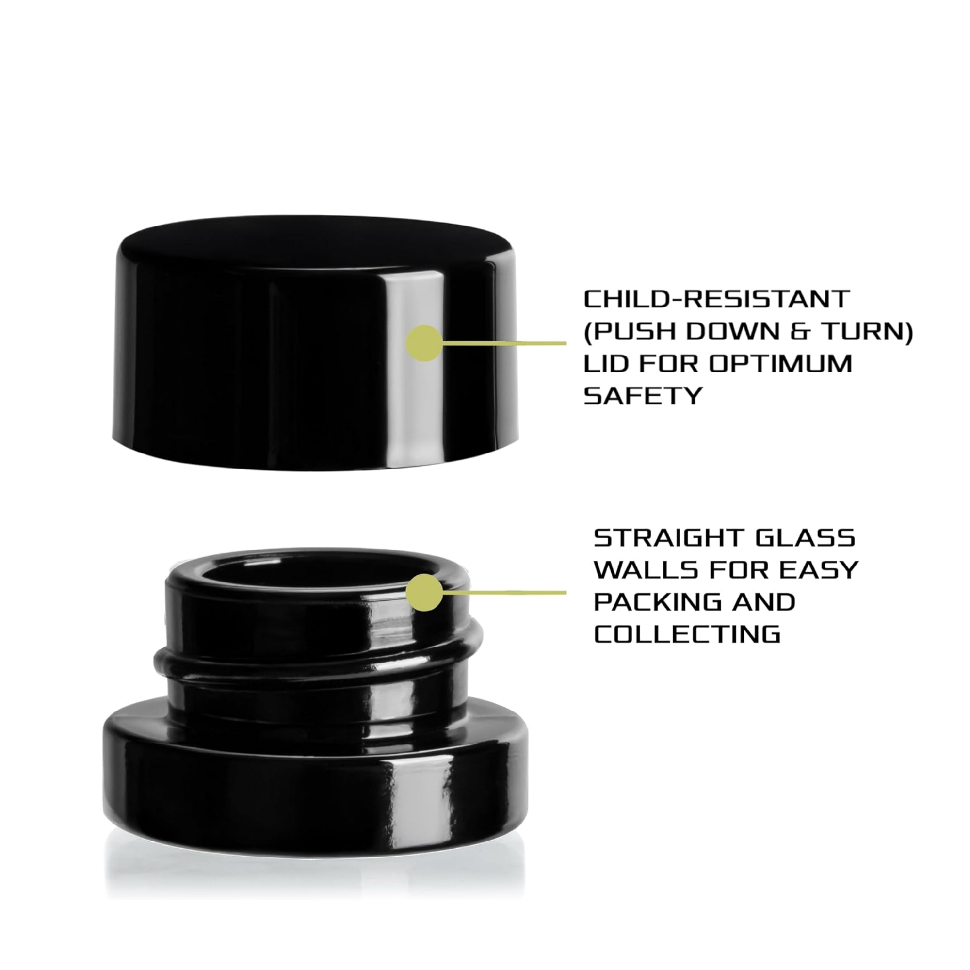 Bocaux en verre noir épais de  - Food Storage Glass Set avis et prix