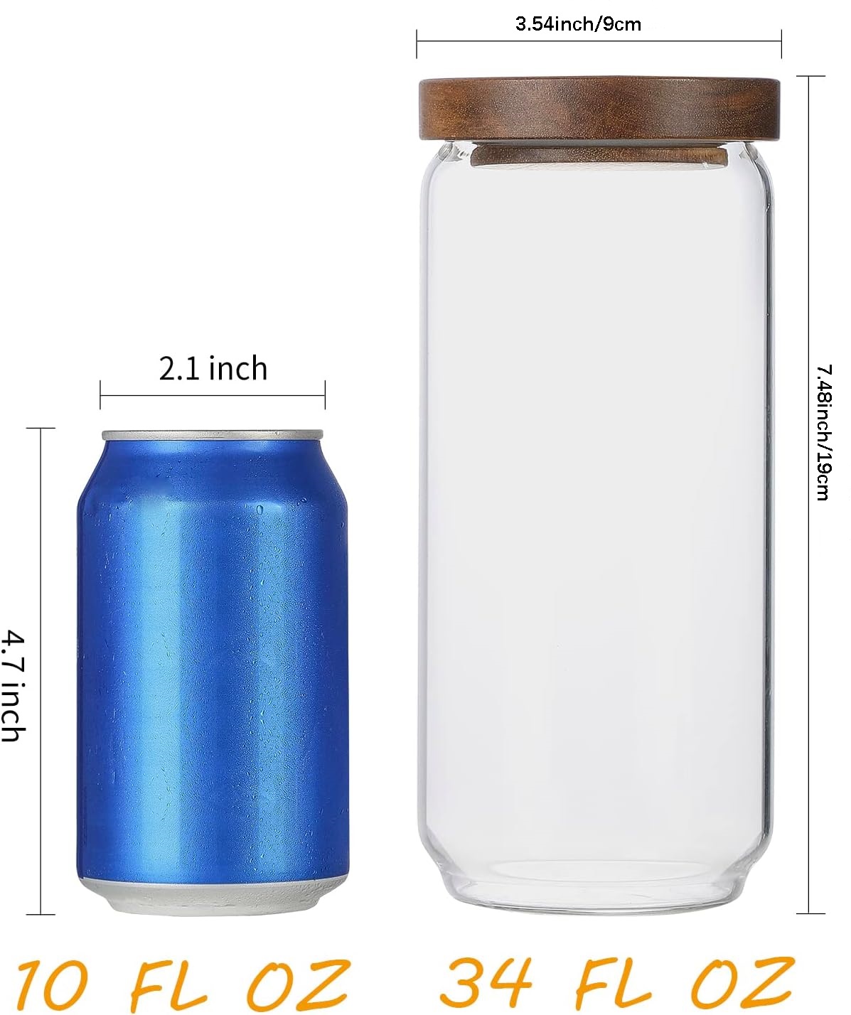 Lot de 4 bocaux en verre de 34 - Food Storage Glass Set avis et prix