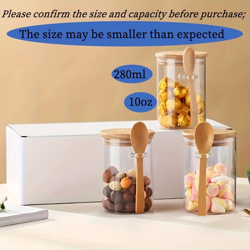 Pot à bonbons de 280 ml, pot à - Food Storage Glass Set avis et prix