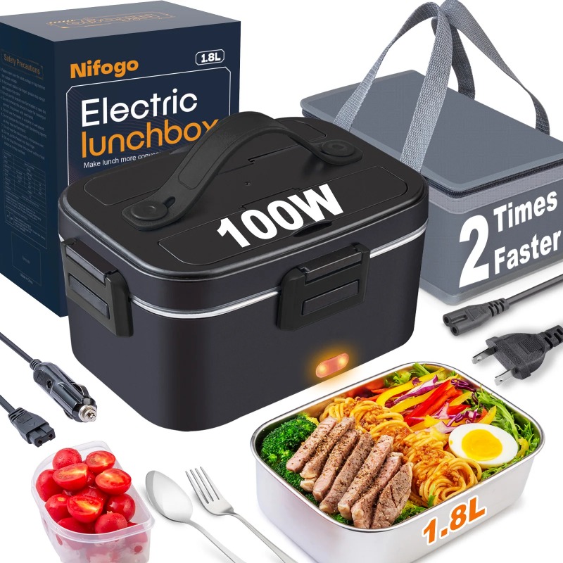 Boîte à lunch électrique 100W, - Portable Food Warmer avis et prix