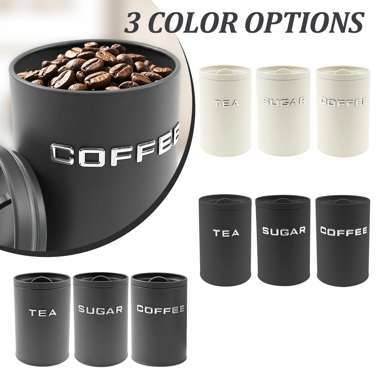 Pot rond en métal pour thé, ca - Food Storage Jars With Lids avis et prix