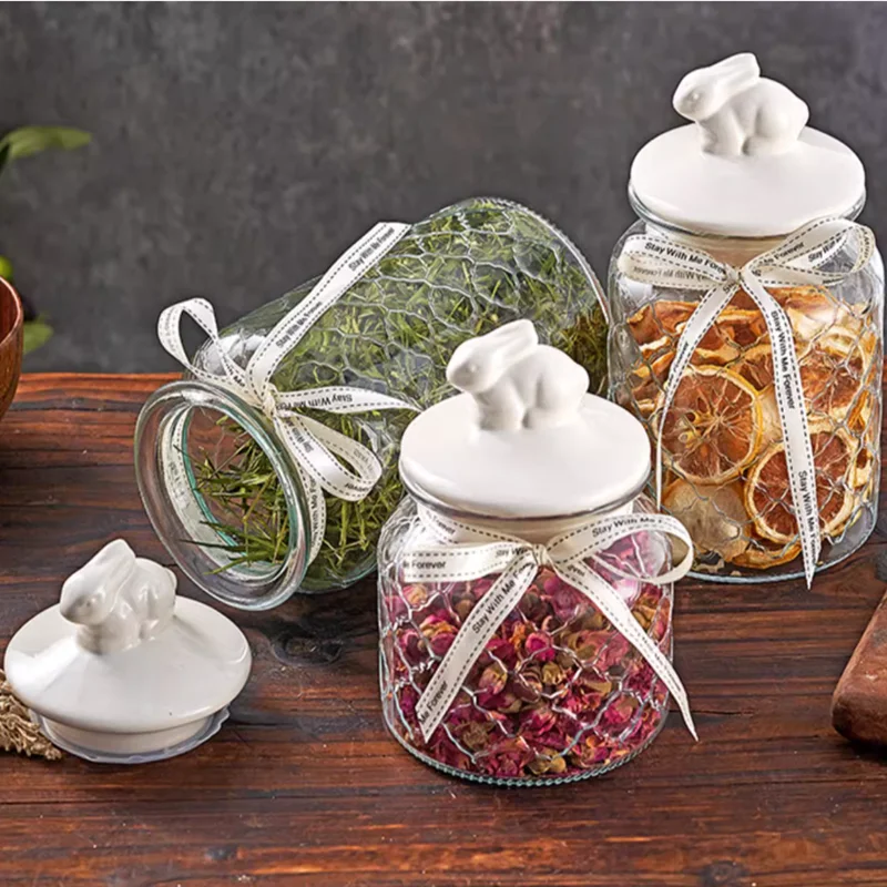 Bocal en verre transparent her - Food Storage Acrylic Containers avis et prix