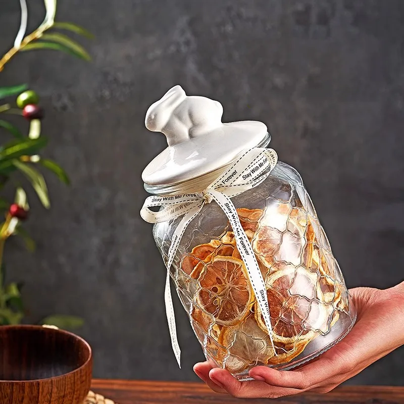 Bocal en verre transparent her - Food Storage Acrylic Containers avis et prix